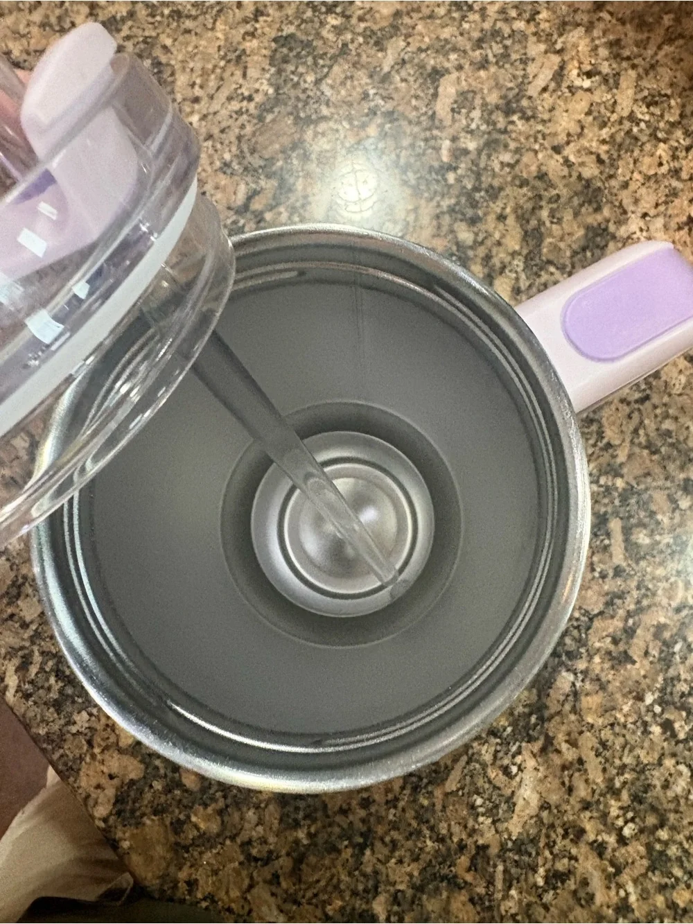 Stanley Pale Lavender Travel Tumbler with Handle and Straw